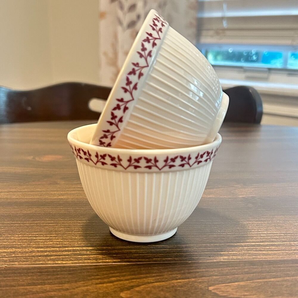 Paula Deen Signature Pantryware Melamine Ramekins Fall Harvest Cream Burgundy